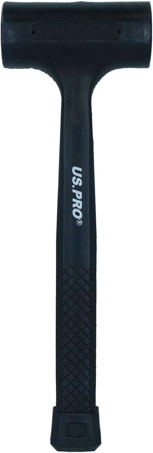 2LB Dead Blow Hammer Mallet Shot Loaded Head Impact Hammer Recoil