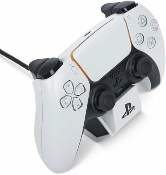 PowerA Solo Charging Station for Wireless DualSense Controller - White, DualSense Controller, Charging, Sony PlayStation, PS5, Officially Licensed