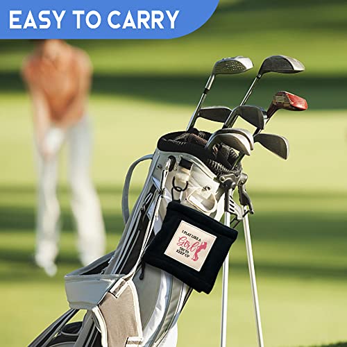 Geygie I Play Like A Girl Portable Microfiber Double Layer Pocket Golf Towel With Clip, Funny Golf Towel For Women Mom, Golf Accessories For Women Mom, Funny For Golf Fan #TOP4