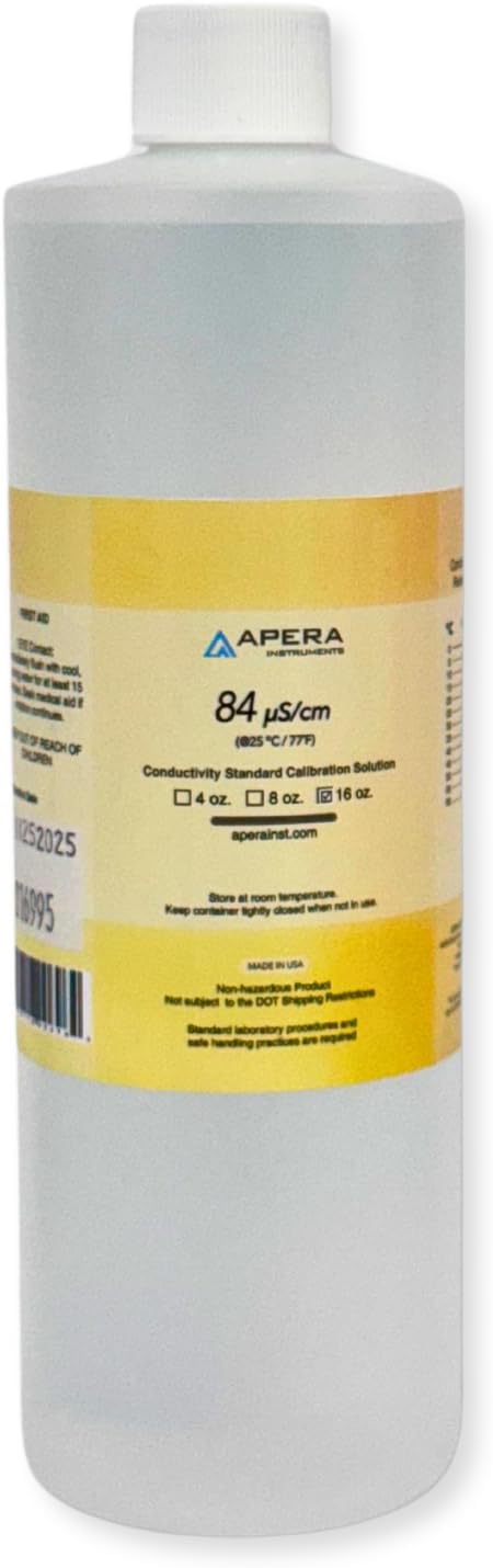 Apera Instruments 84 µS/cm Conductivity Standard Calibration Solution 16 oz
