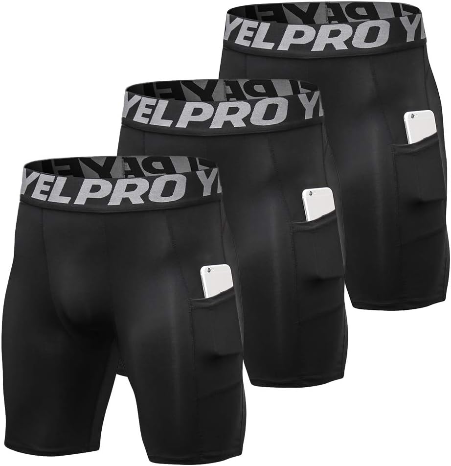 Lixada Men's Elastic Shorts Pants Performance Sports Baselayer Cool Dry Tights Active Workout Underwear : Clothing, Shoes & Jewelry