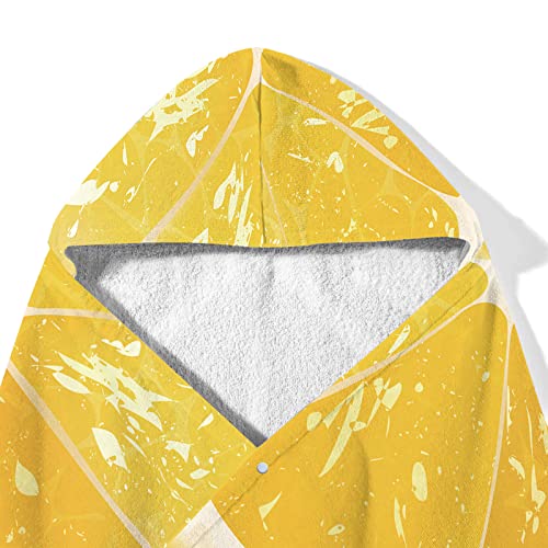 Liguoguo Hooded Oversized Beach Towel With Button 59 Inchx79 Inch Extra Large Microfiber Wearable Towel Blanket For Adults Funny Fruit Half Round Hood Towel Poncho Cape Bath Wrap Towels For Women thumb #2