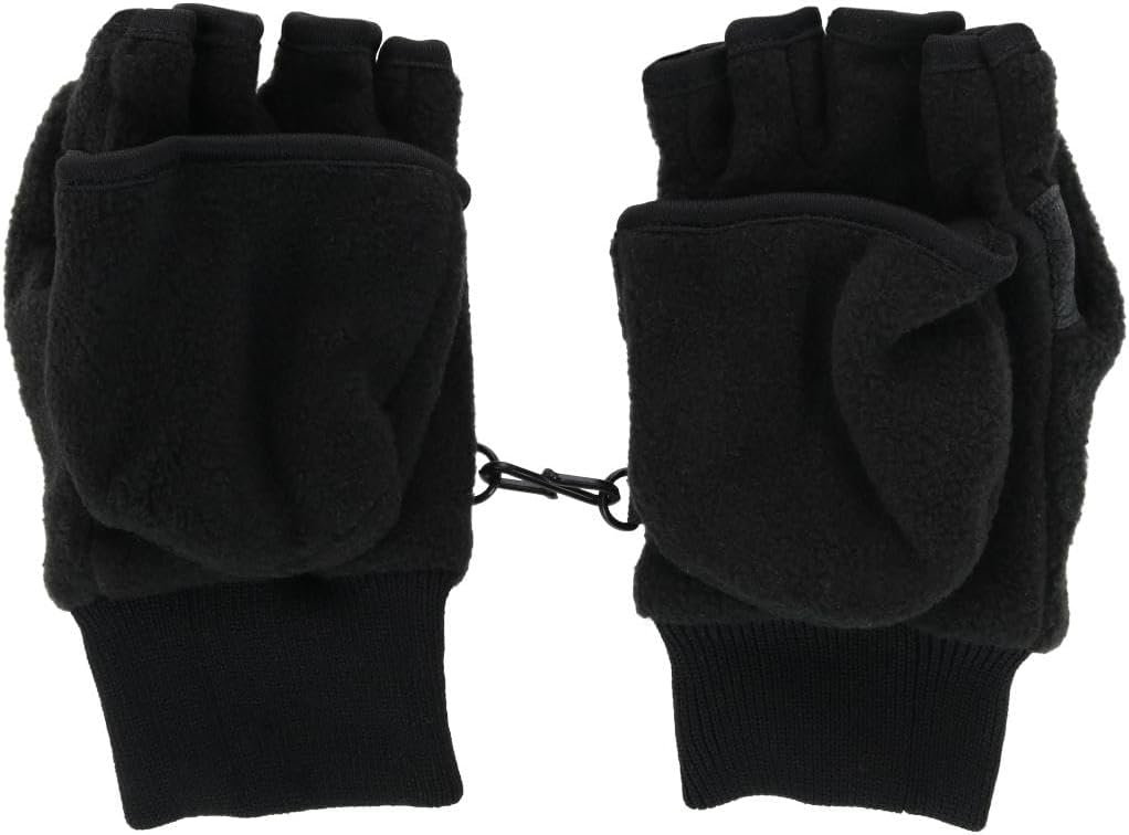 Girl's 4-7 Winter Fleece Convertible Fingerless Glove to Mitten