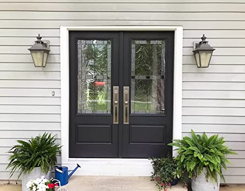 Weslock Xanthis Single Cylinder Handle Set With Mesa Knob (Satin Nickel, Dummy Handleset) #TOP2