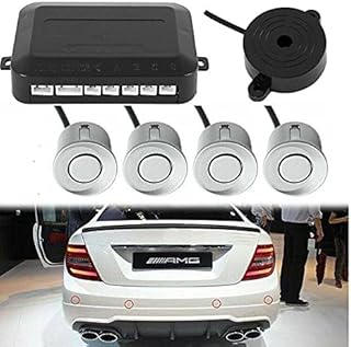 Multibao Parking Sensor Car Reversing Sensors Backup Radar System Buzzer Alarm with 4 Sensors - Silver