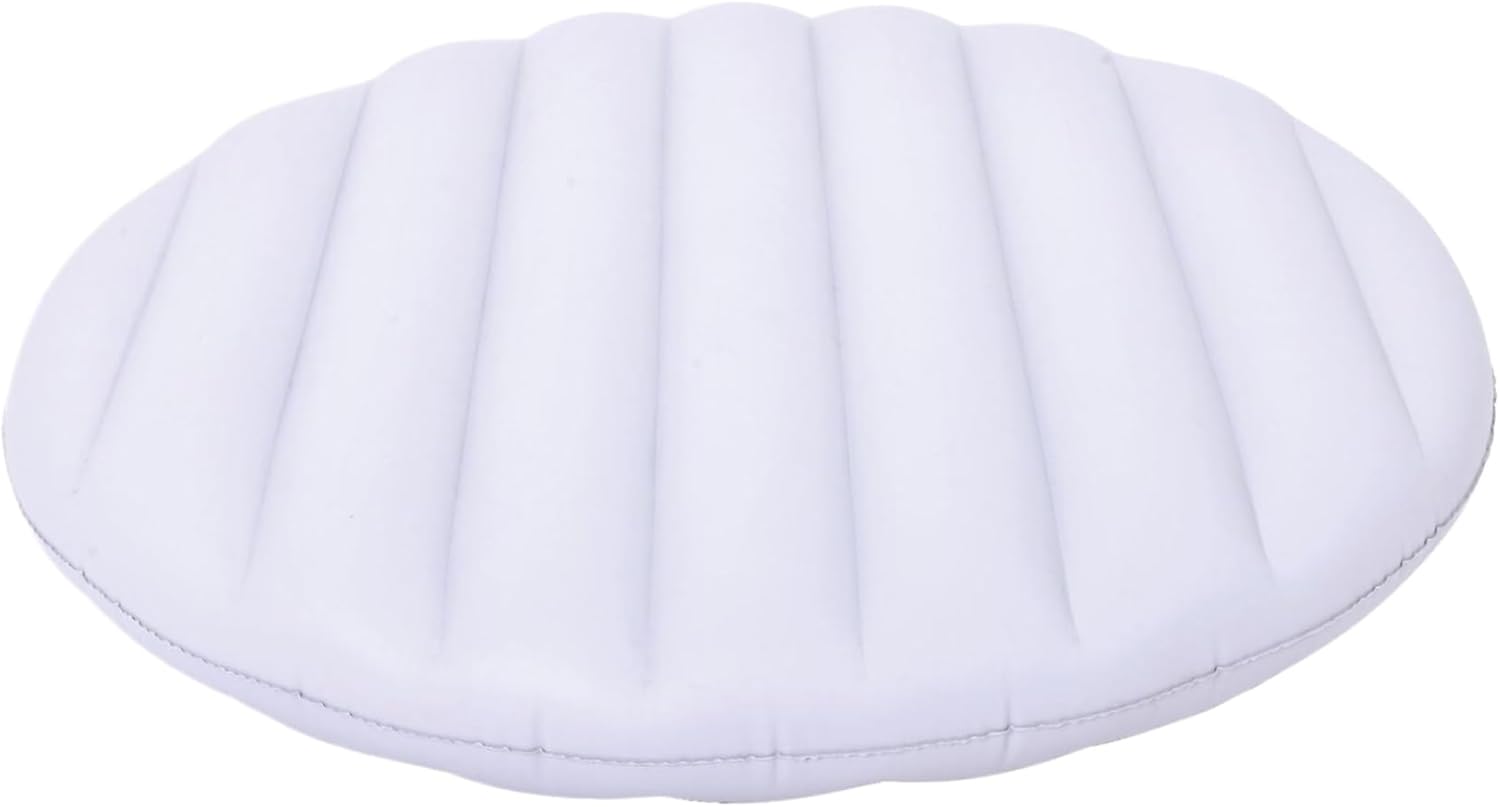 49″ Round Inflatable Hot Tub Cover, Windproof & Rainproof Insulated Spa Lid, Energy-Saving Replacement for Outdoor Hot Tub & Spa Baths