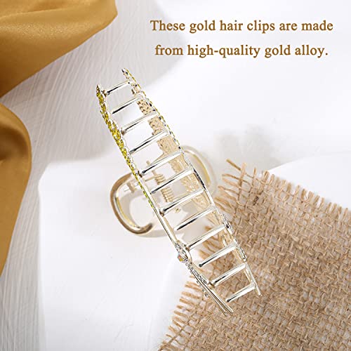 Wodico 6 Pcs Cute Flower Claw Clip For Hair - Made Of Golden Metal Perfect For Thin Or Thick Hair, Include Wheat, Tulip, Strawberry, Fish Tail, Panda, Butterfly & Flower Hair Clips For Women & Girls. #TOP5