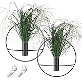 Contenu de l'emballage : 2 anneaux muraux en métal + 2 plantes de pampa artificielles + 2 crochets non marquants + 2 crochets de colle. Tout sera mis dans un carton de 22,9 x 22,9 cm, joliment étiqueté. Cadeau idéal pour Noël, Thanksgiving ou anniversaire