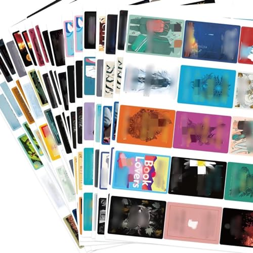 180PCS Book Cover Stickers,Book Cover Stickers for Scrapbook Book Journal,Book Journaling Supplies Sticker, Bookish Lover Gifts