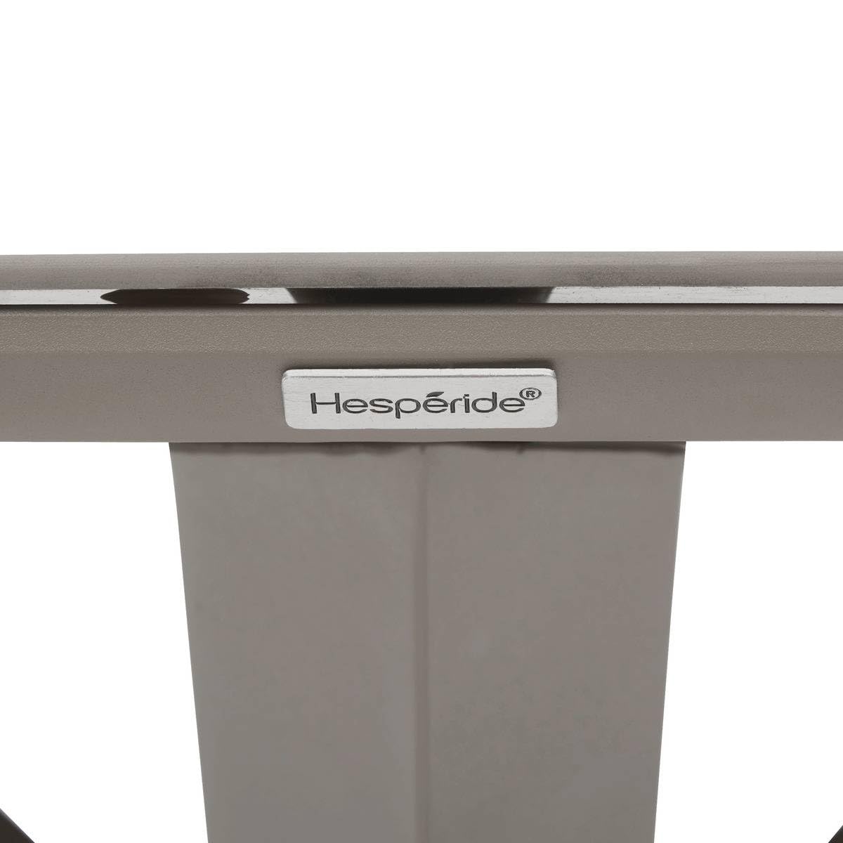 HESPERIDE - Table de Jardin 6 Places oryon d130cm café