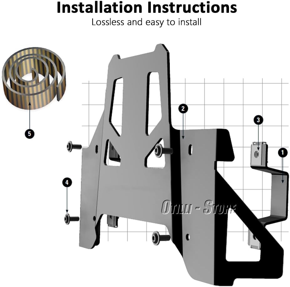 Motorcycle Black Center Stand Skid Plate Center Stand Protection Plate Fits for BMW R1300GS 2023 2024