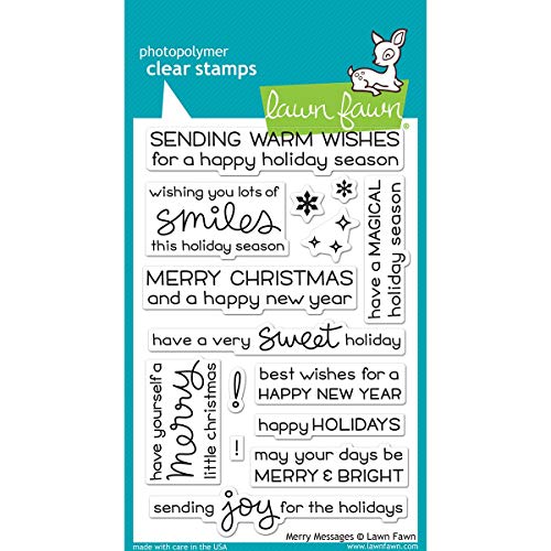 Lawn Fawn - Clear Stamps - Merry Messages