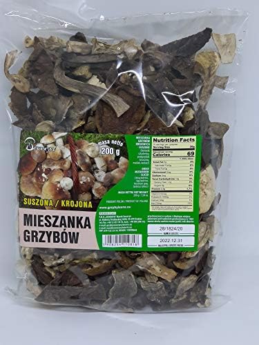 Seweryn Dried Mushrooms Wild Forest Mix Sliced 200 gr / 7.04 OZ from Poland