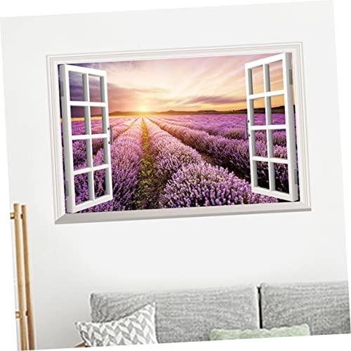 Hoement Adesivos de parede removíveis, papel de parede, adesivo de sala de estar, adesivo de janela