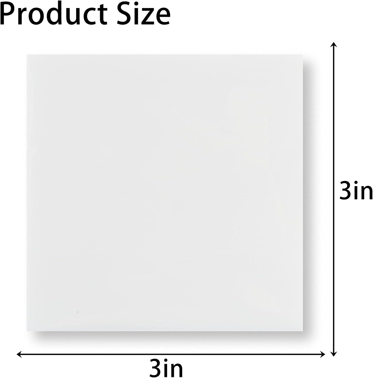 Transparent Sticky Note Pads - 500 Pcs Waterproof Self-Adhesive Pad，Translucent Sticky Notes Suitable for Reading、Studying、 Home、Office、School，Sticks Securely，Removes Cleanly (3x3in) : Office Products