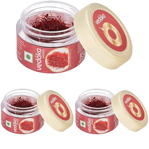 Image of Amazon Brand - Vedaka Saffron | 1 G | Kesar (Pack of 3)