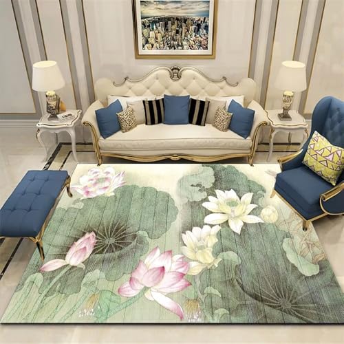 Tapis lavable 120x120cm vert doux et résistant pour l'extérieur et salle de jeux - 2