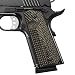 Cool Hand 1911 Full Size G10 Grips, Free Screws Included, Mag Release, Ambi Safety Cut, OPS Texture, Brand (Coyote Color)