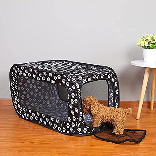 Niche portable pour transport de petits chiens et cage de voyage rectangulaire pliable