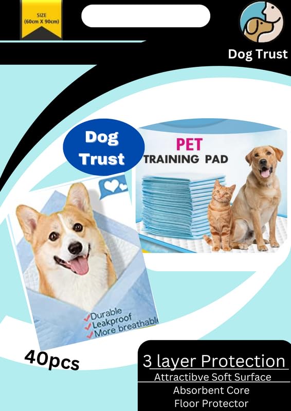 Dog Trust Pcs of 40 Pee Pads for Dogs Bamboo Charcoal Deodorization Training Pads for Dogs Strong Water Absorption Dog Training Pad Soft and Light Puppy Training Pad(60 * 90) (B0CFXZZBZZ) Amazon Price History, Amazon Price Tracker