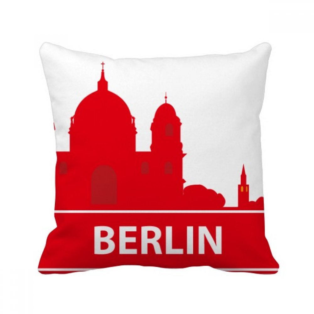 Coussin de décoration Venise Italie rouge 40 x 40 cm pour canapé salon