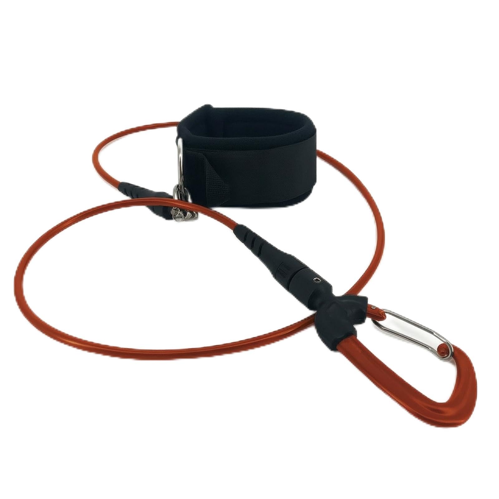 Longe Poignet avec Mousqueton Compact Cor Sécurité avec Bracelet Flexible Laisse Plongée En Apnée pour Entraînement sous-Marin