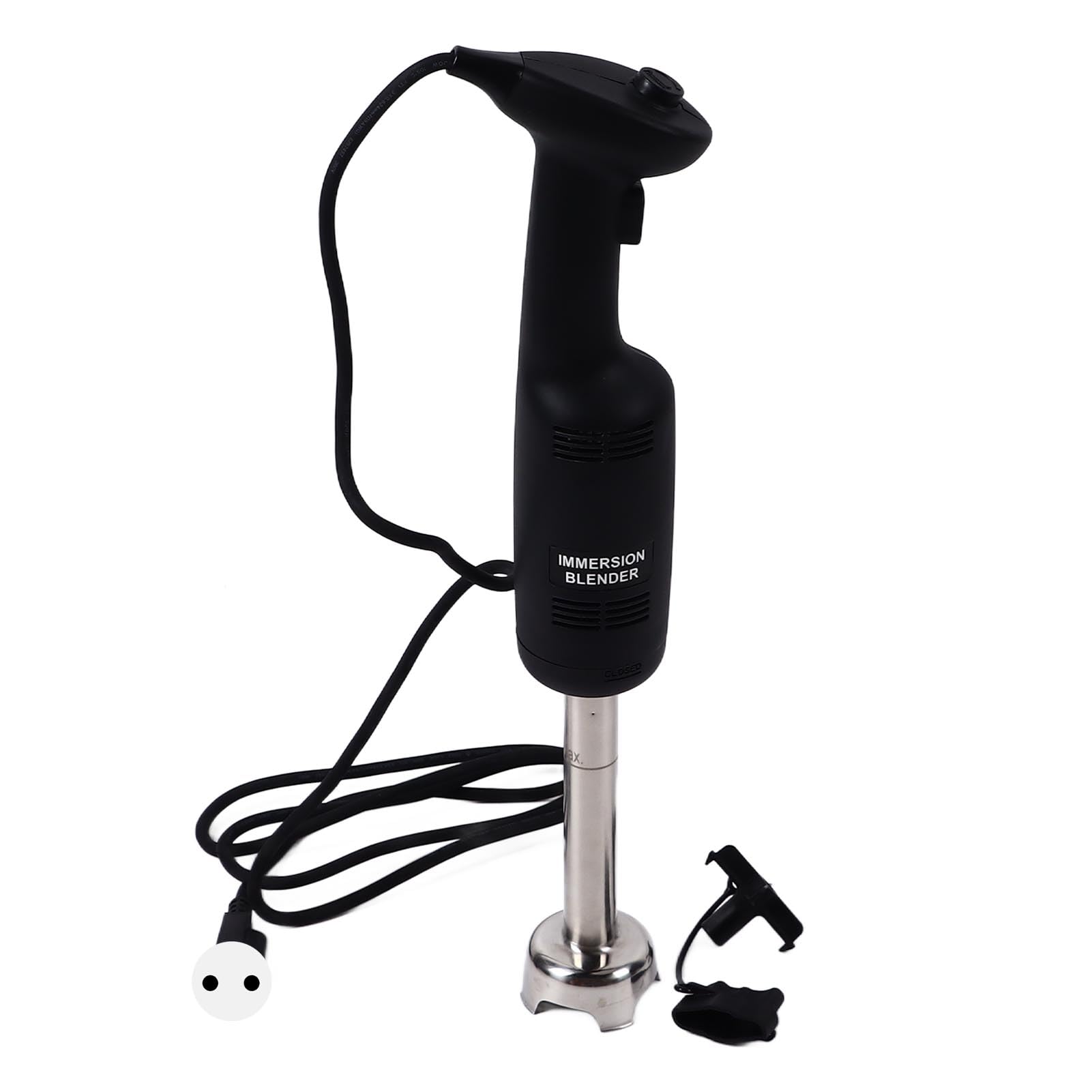 Fdit Batidora de Mano de 270W, Velocidad Variable de 6000-20000 RPM con Eje de Acero Inoxidable y de Goma Suave para Batir Sopas y Comida para Bebés (Enchufe europeo 220V 50Hz)