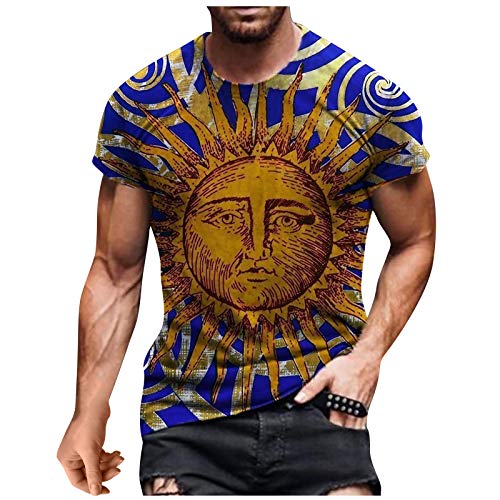 T-shirt homme à manches courtes avec finitions soignées et motifs ethniques originaux