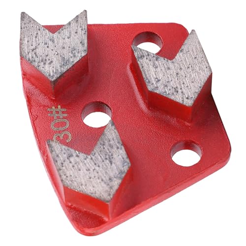 VELATEMOR Rascador de Piso de Diamante Trapezoidal Suave con Baja Resistencia Al Pulido, Grano #30 para Puntos Irregulares, Paquete de 3