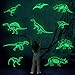 Lamdgbway Glow in The Dark Luminoso Dinosauro Adesivi Decorazione da Parete per Bambini Ragazze Ragazzi Camera da Letto Soffitto O Parete Festa Regalo di Compleanno Scheletro di Dinosauro