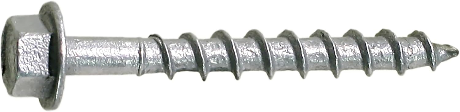 Simpson Strong-Tie SD9112MB - #9 x 1-1/2 Inch Strong Drive SD Connector Screws - 1/4 Inch Hex Head, Galvanized Coating, Hex Bit Included, for Construction, Home Improvement (Box of 3000)