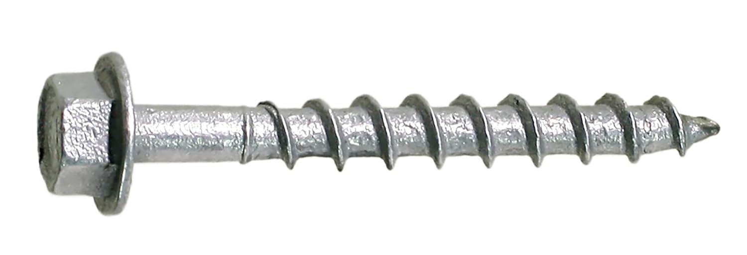 Simpson Strong-Tie 3-Pack of SD9112R500 Strong-Drive® SD Connector Screw — #9 x 1-1/2 in. 1/4-Hex Drive, Mech. Galv. (1500 Count)