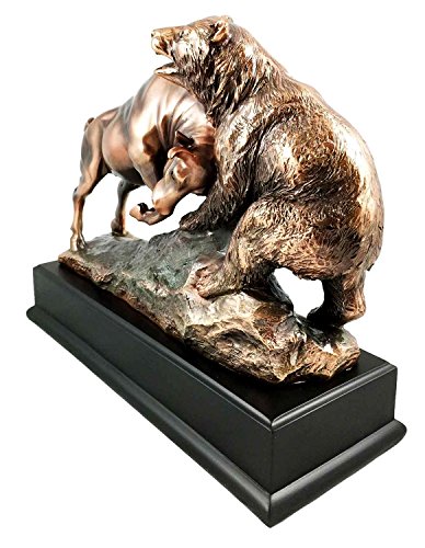 Cadeau investisseur figurine taureau et ours de Wall Street en métal - 4