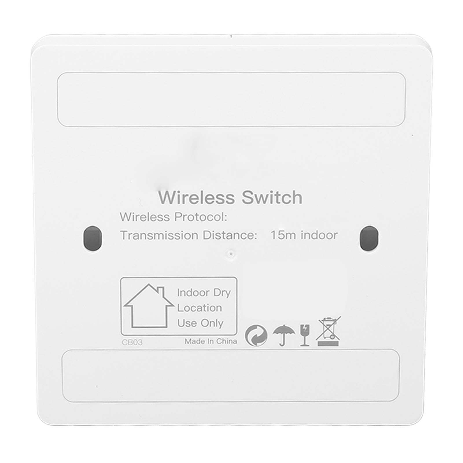 Interruptor de Luz WiFi 2 Gang Inalámbrico Sin Batería Control