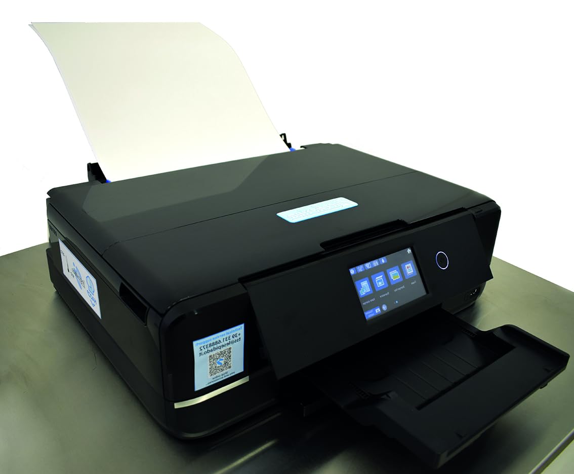 Stampante Zuccherina A4, A3. Cartucce con colori alimentari, con 5 fogli edibili Easyprint. Stampa in qualità fotografica, compatta e leggera