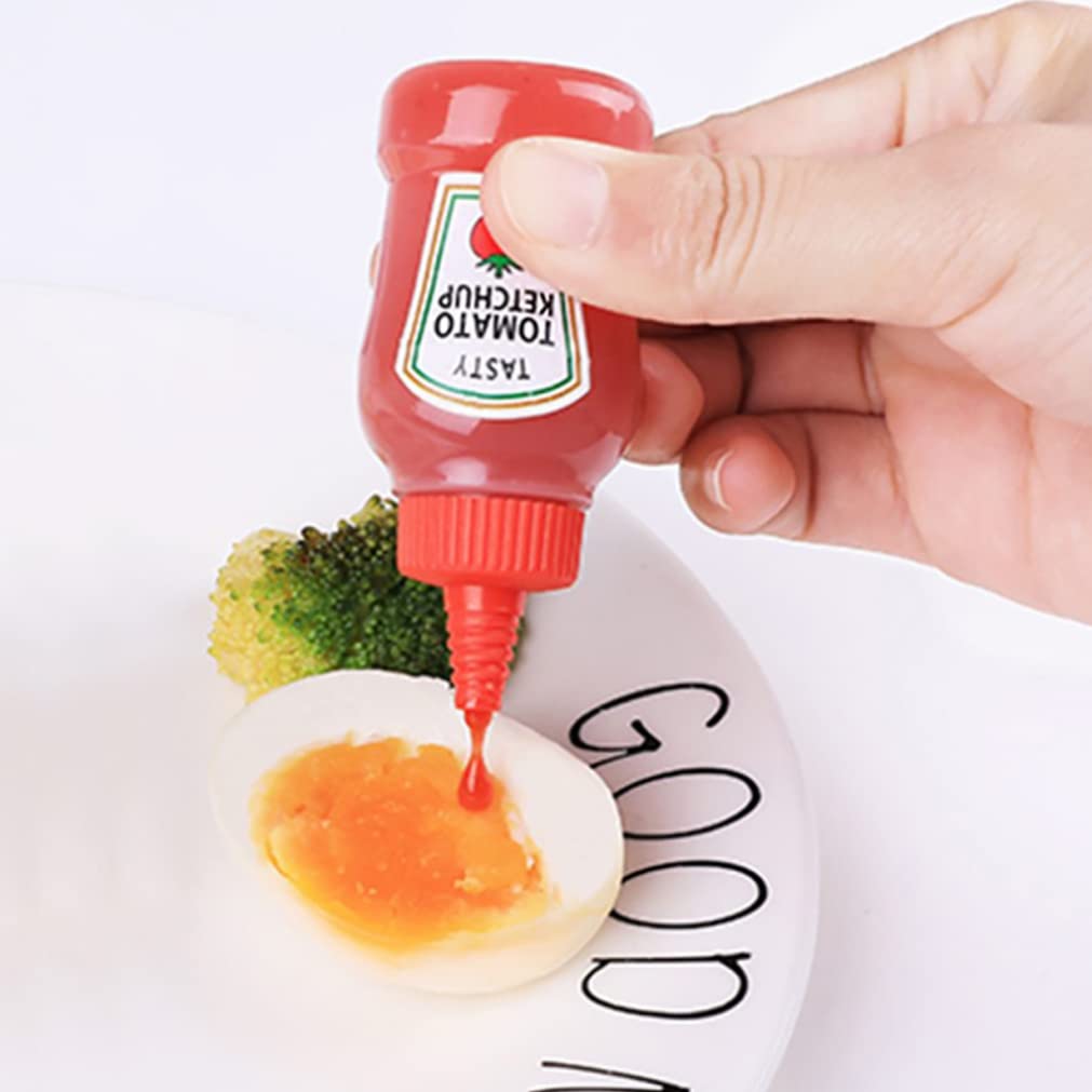 Bottiglie Spremibili Per Salse 4 Pezzi - Silicone Alimentare, 38ml, Con Spazzole Di Pulizia - Foto 8