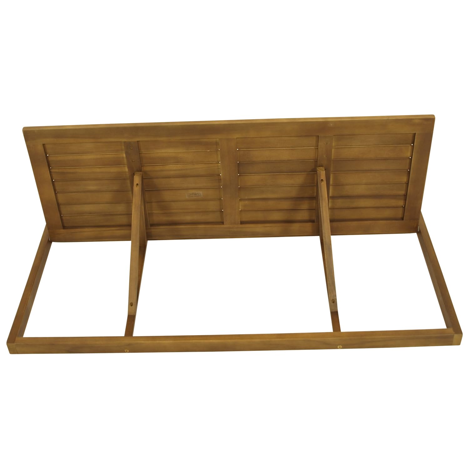 DEGAMO Balkonhängetisch 120x40cm klappbar, Grosse Ausführung, Akazienholz, FSC®-Zertifiziert Braun