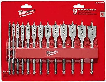 MILWAUKEE 13 PC Flat Boring Bit Set