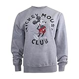 disney pullover herren  Disney Damen Mickey Mouse Club Sweatshirt, Grau (Sport Grey SPO), 38(Hersteller Größe: Medium)