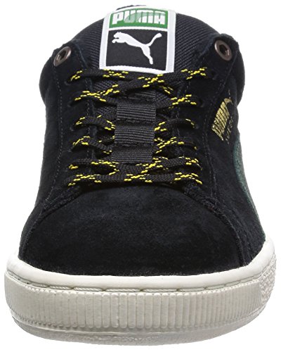 PUMA Mens Classic+ Winterized Suede Sports Winter Plus Retro Sneakers - Black - 8