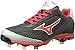 Mizuno Men's Vapor Elite 7 Low Baseball Cleat,Black/Red,12 M US