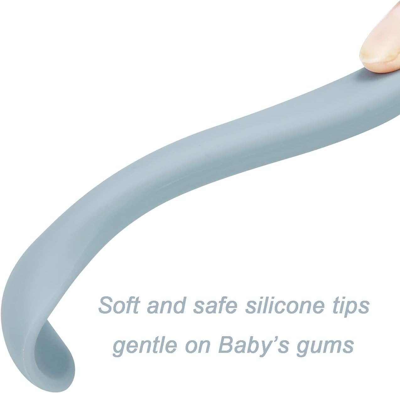 PandaEar Stay Put Silicone Suction Bowl| with Silicone Spoon BPA Free| Babies Toddlers Infants (Blue)