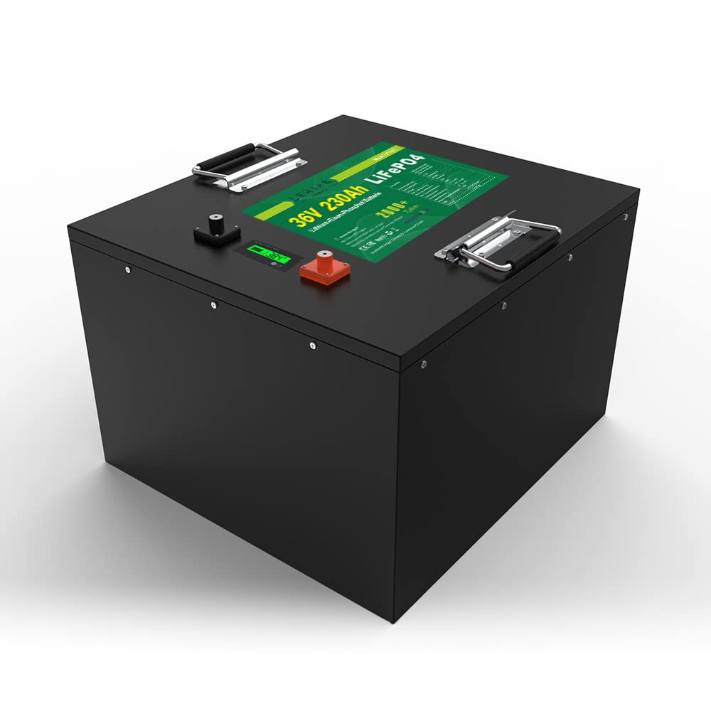LiFePO4 - Batteria 36 V, 230 Ah, 200 A, 8280 Wh, al litio, per modellismo, campeggio, barca