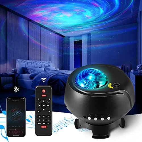 CUTEEEE Galaxy Projector Star Light Projector Home Planetarium with Music Speaker, IR Remote, Brightness Adjustable, Timer, Room Décor, Night Light for Kids Adult