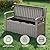 EasyUp 80 Gallon Wood Grain Style Outdoor Storage Bench, Waterproof and Lockable Deck Box Outdoor Storage Furniture for Patio,Garden,and Porch – Perfect for Storing Garden Tools and Cushions(Gray)