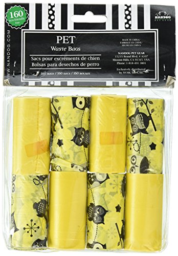 Image of NVMK SALES Nandog Waste Bag Replacements (8 Pack), Yellow /Black