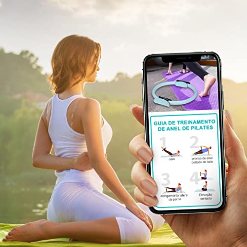Anel De Pilates Yoga Tonificador Fisioterapia (Azul)