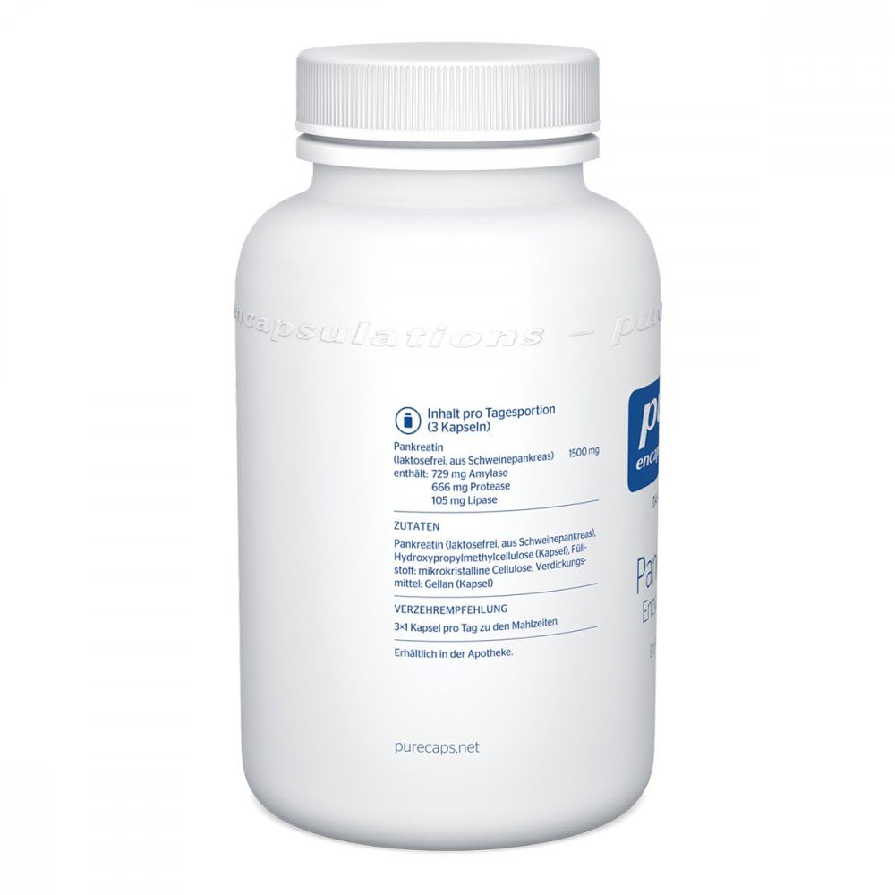 Pure Encapsulations Pankreatin Enzym Formel Kapseln