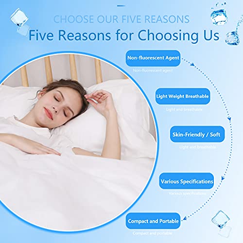 Image of 4 Pack Disposable Bed Sheets King Size, Travel Sheet for Hotel with Quilt Cover and Pillowcase, Bedding for Travel Hotel Hospital