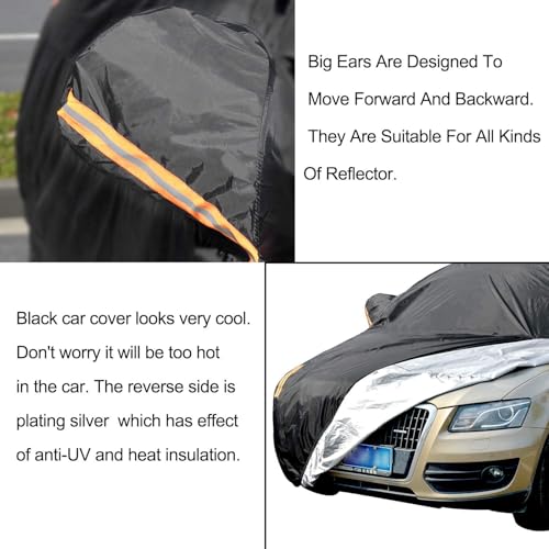 Image of UV Protection SUV Car Cover Windproof Dustproof Scratch Resistant Outdoor Universal Full Car Covers for SUV L